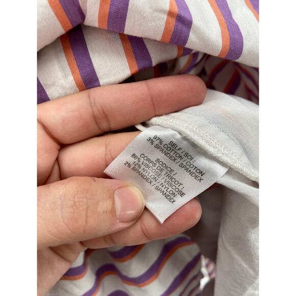 Tanya Taylor Claudia Printed Striped Sleeveless Empire Tiered Midi Dress Size XS - Picture 6 of 6